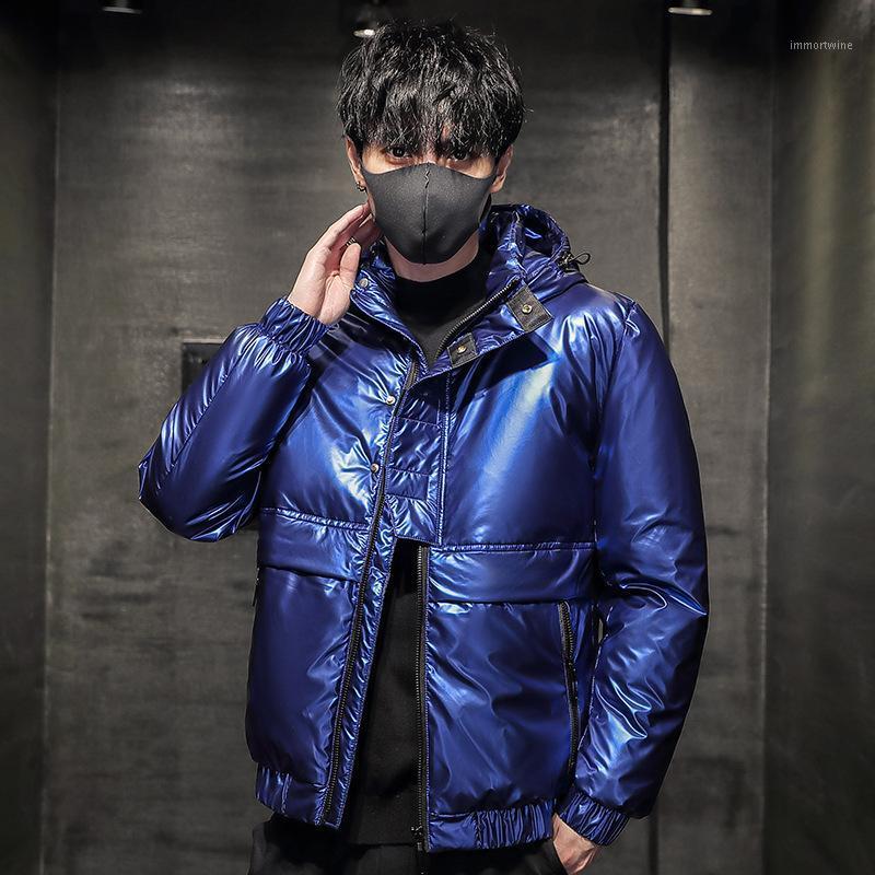 

Men's Down & Parkas Qiu Dong Season Brief Paragraph More Leisure Coat Shiny Light Wear Clothing The 2021 Handsome, Black