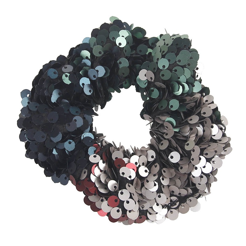 

12 Colors Sparkly Sequins Mermaid Elastic Hair Bands Scrunchy Hair Ties Ropes Scrunchie for Women or Girls Hair Accessories Y200710 610 Y2, As pis show