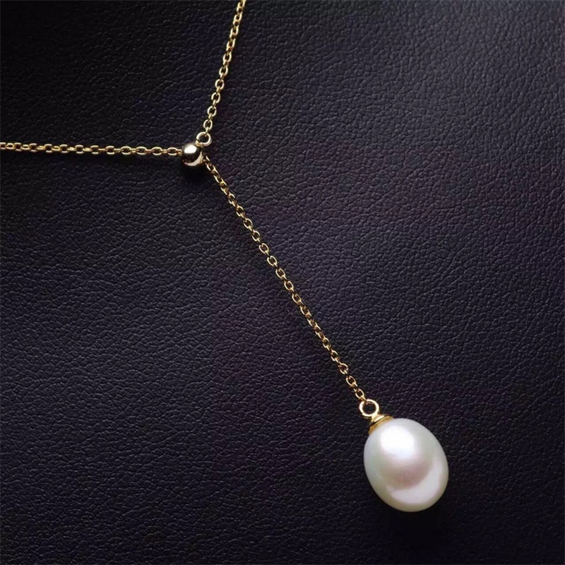 

Solid sterling silver necklaces setting, necklace mounting, necklace blank without pearl, multi wearing ways, jewelry gift DIY 623 Z2