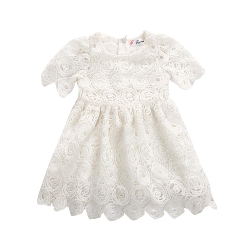 

Girl's Dresses Infant Toddler Baby Girls White Lace Tutu Dress Floral Party Wedding Princess Easter Costumes For, Red;yellow
