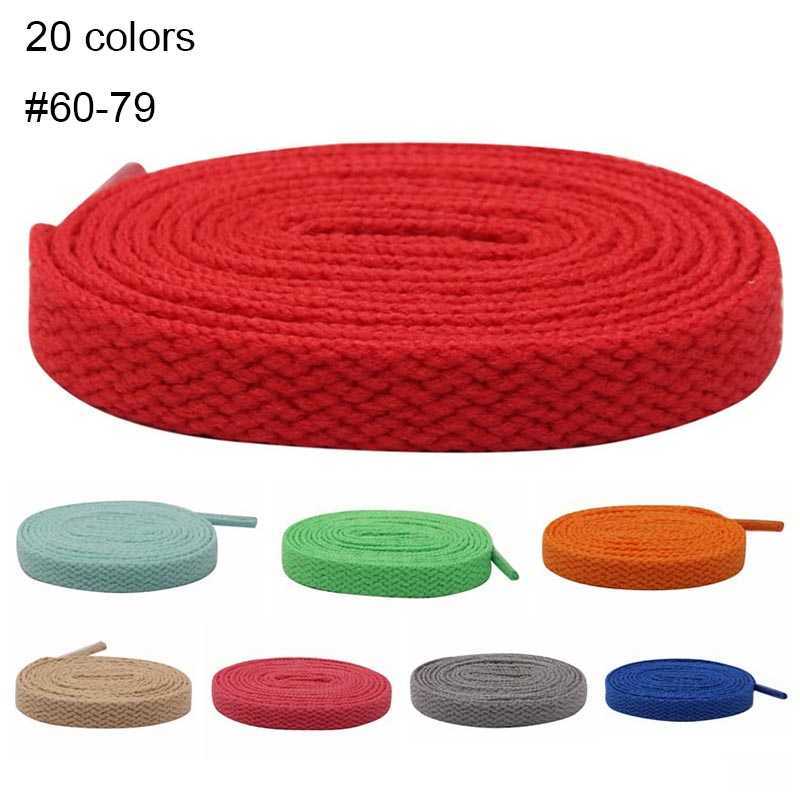 

8 mm Customized Canvas Shoelaces 60-180 cm Men Women Sneaker 2021 Flat Type Ropes for Kid Adult Unisex