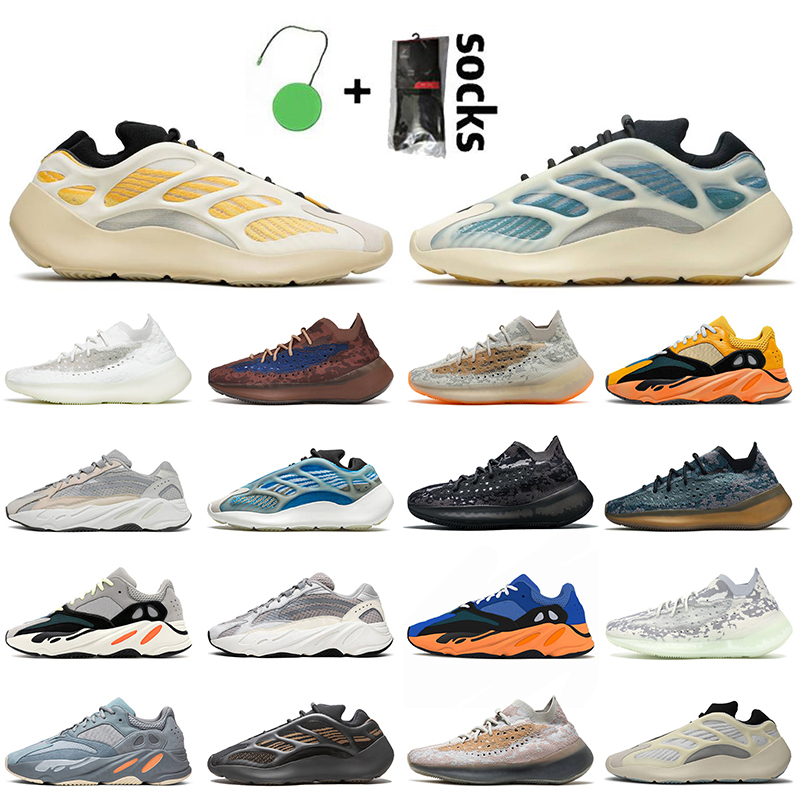

700 V3 Safflower Kyanite Women Men Running Shoes Kanye Azael Alvah 380 Alien Onyx Calcite Glow Solid Grey Sun Bright Blue Trainers Sneakers