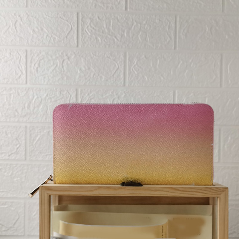 

Handbag Women Luxurys Designers Bags 2021 Crossbody Bag Gradient Color Canvas Zipper Wallet Long Purse Fashion Letter Printing Wallets Clutc, No bags;make up the difference