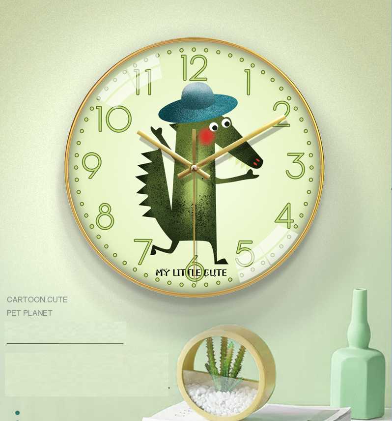 

Wall Clocks Decorative Mute Large Clock Animals Sticker Frameless Giant Watch Home Decor Pets Owner Gift