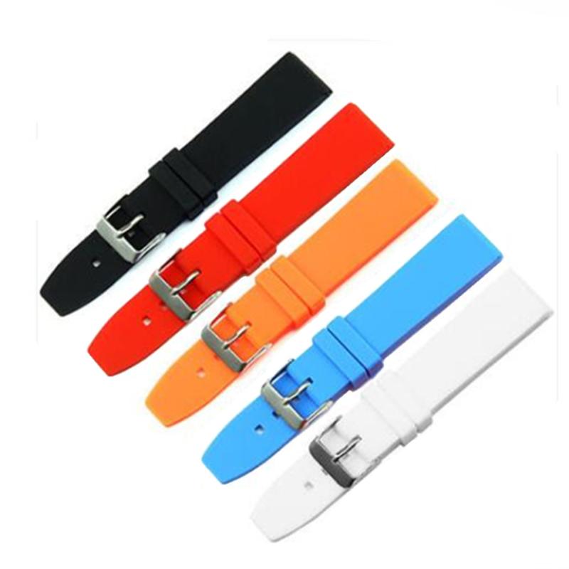 

Watch Bands Men Women 16 18 20 22 24 26 28mm Rubber Band Strap Waterproof Silicone Watchband