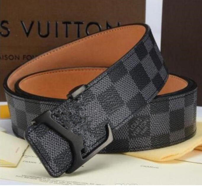 

High Quality Mens Designer Belts Designers Belt for Women Business Fashion Leather Waistband cinturones de diseÃ±o mujeres width 3.8cm with box, Black;brown