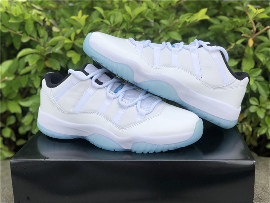 

Sale 11 Low Legend Blue Outdoor Shoes Men White Black 11S High Real Carbon Fiber University-Blue Sneakers