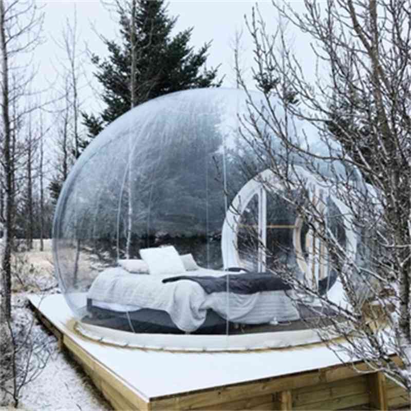 

Fast Delivery Inflatable Bubble Dome Tent With Fan 3M 4M 5M Dia Igloo House Tent Clear Bubble House Hotel Popular Bubble Tree 210402