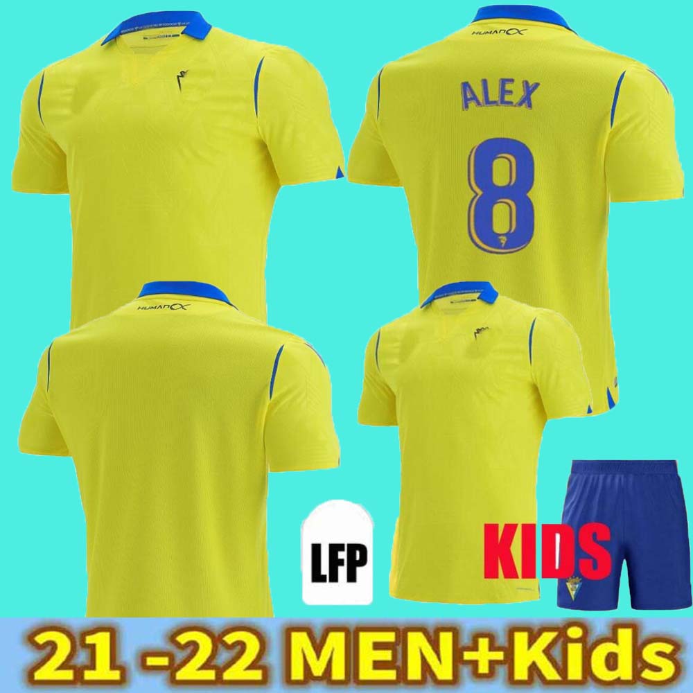 

2021 2022 Cádiz Soccer Jerseys Home Yellow Cádiz CF Negredo Soccer Jerseys 22 Lozano Alex Bodiger Juan Cala A Liga Shirt Men + Kids Soccer Shirts Top Thailand, 21/22 home kids size