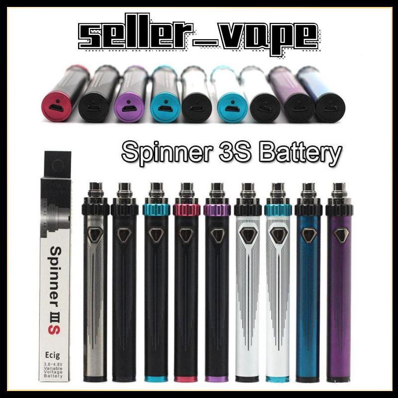 

2021 Vision Spinner III IIIS Battery 1600mAh 3 3S Variable Voltage Top Twist vs ESMA-T Ola X VV