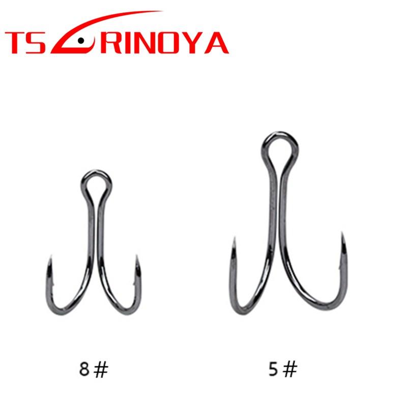 

6Pcs 5# 8# Double Hooks Chicken Feet Douple Fishing Hook Hight Carbon Steel Barbed Pesca Tools Peche