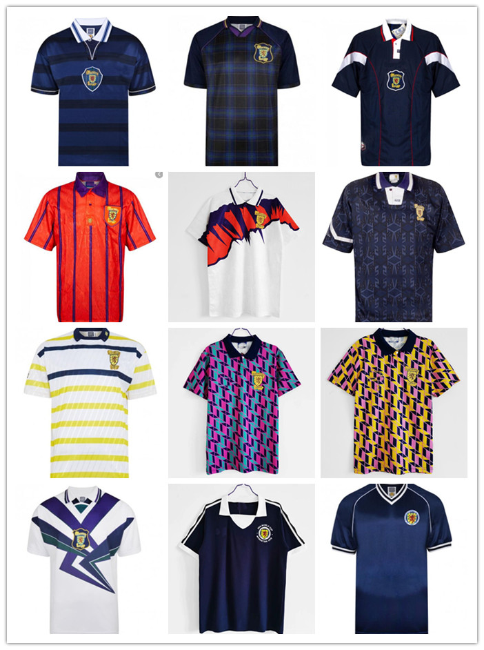 

1988 1991 1992 1993 Scotland retro soccer jersey 88 93 McCoist Bowman McLeish McInally Mo Johnston vintage classic football shirt 89 90 91 9, Black;yellow