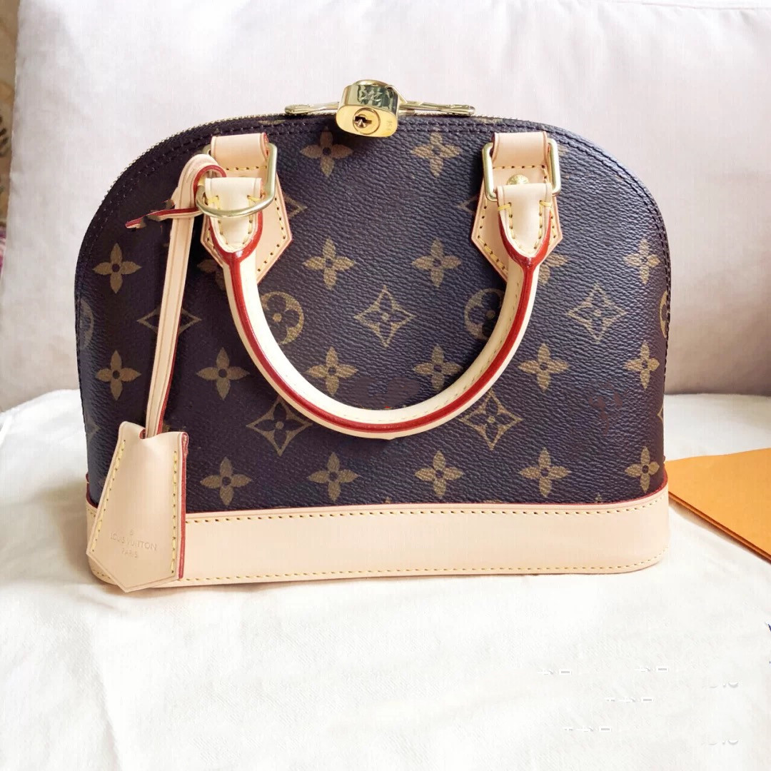 

LVLOUISVITTON BagVUTTON ALMA BB Handbag Women Leather Shoulder Bags 2021 Designer Female Messenger Shell Bag Purse