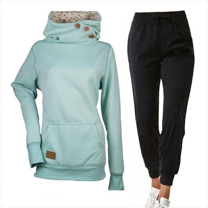

autumn spring two piece set womenpant tracksuit sweatshirts pullover long sleeve hoodies pants suit female outfits plus size s 4xl, White