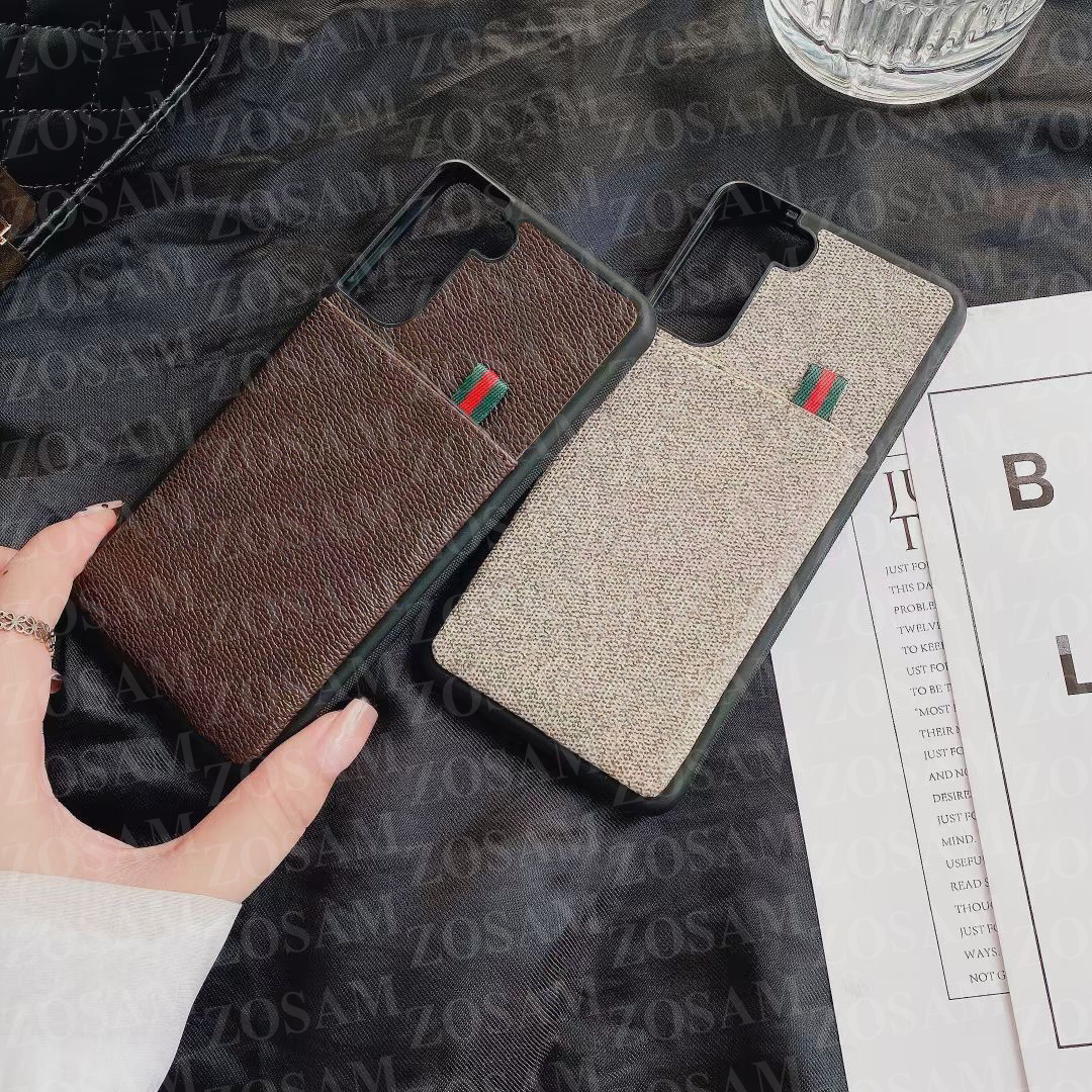 

Vintage Letter Design Phone Cases For IPhone 13 Mini 13pro 12 12pro 11 Pro Max X Xs Xsmax Xr 8 7 Plus Leather Back Case fit Samsung S21 S20 Ultra Card Pocket Cover, Browng