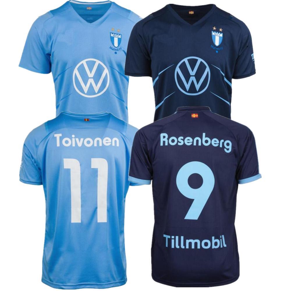 

Newest 2021 2022 Malm FF soccer jersey 21 22 Malmo Camisetas Ola Toivonen Anders Christiansen Isaac Kiese Thelin Markus Rosenbe, Home