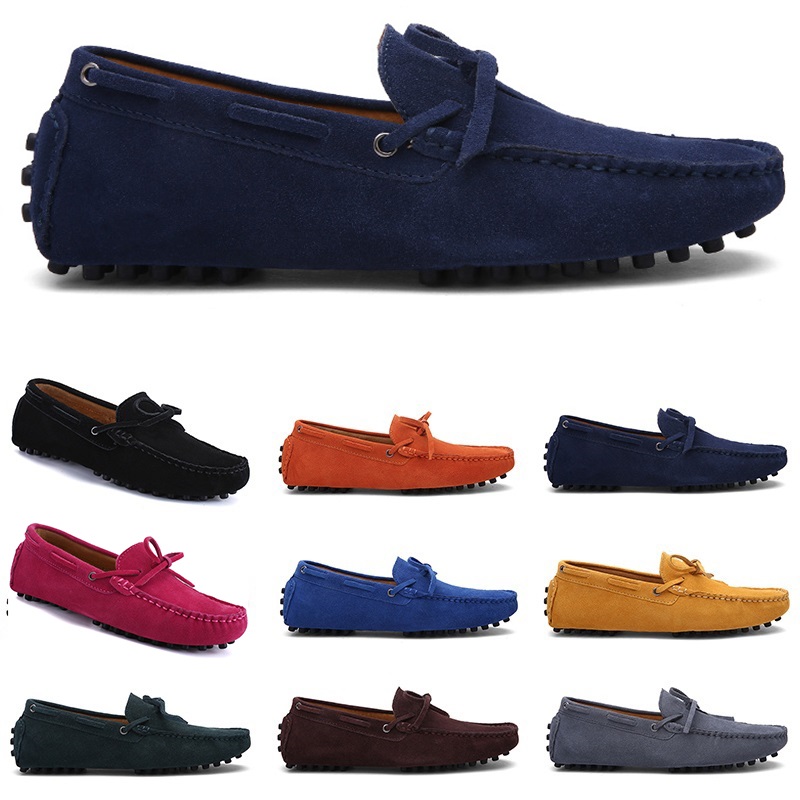 

men casual shoes Espadrilles triple black navy brown wine red green Sky Blue coffee mens sneakers outdoor jogging walking thirty four