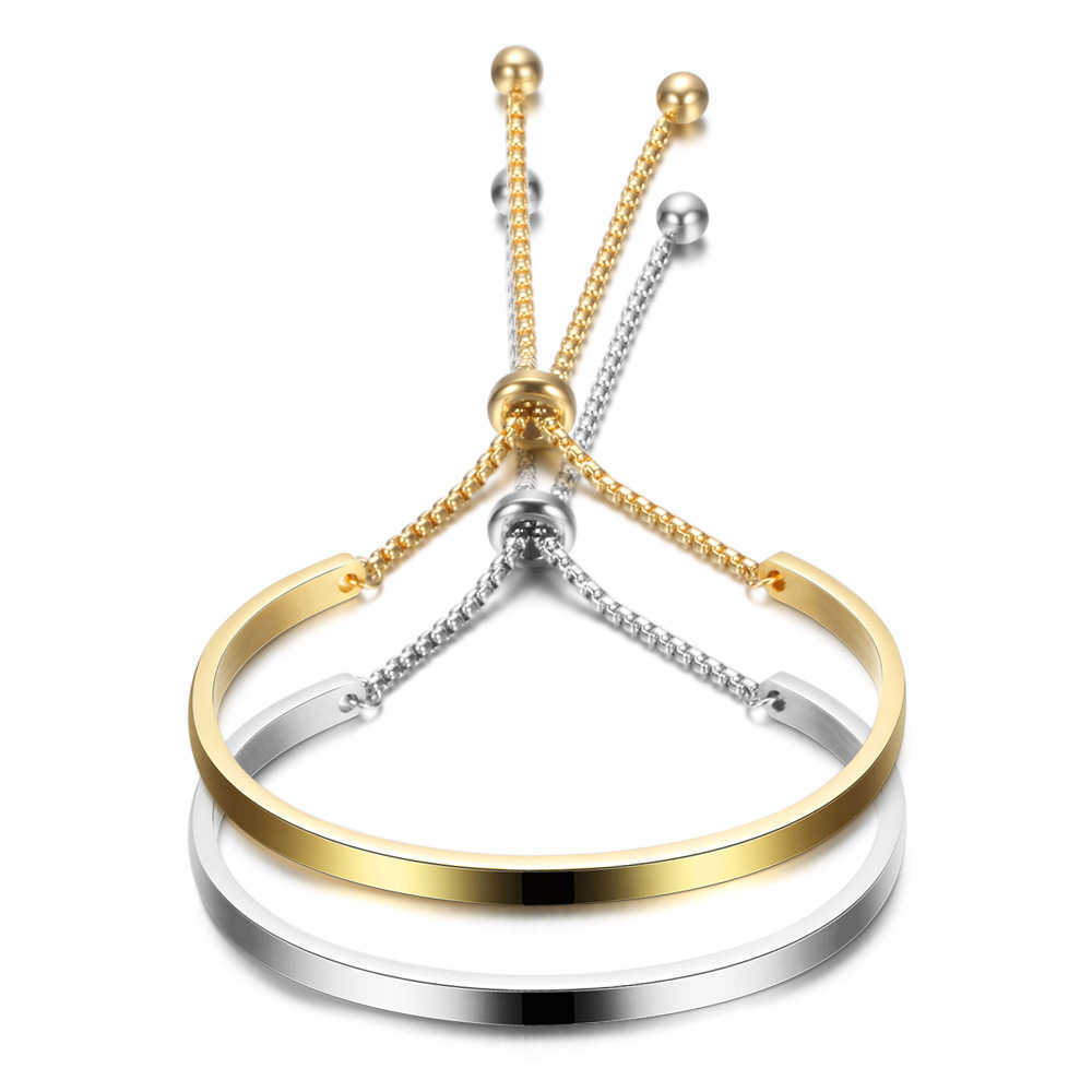 

Stainless Steel Adjust Bracelet Women Brand Jewelry Silvery Pearls Chain Bracelets Female Fashion Vintage Golden Bracelets Mens Q0719