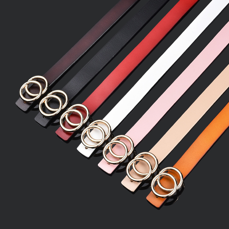 

Fashion Kids Bow Smooth buckle belt children metal circular buckles PU leather belts Boys Pants Waistband Girls Waist Strap 80cm A7299, Red