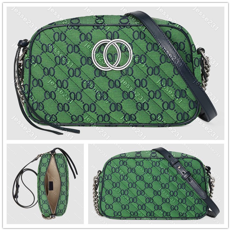 

High Quality Women's Soho Disco Bag Light Marmont Multicolor small Canvas shoulder bags Handbags Silver Chain Crossbody Messenger Purse Wallet