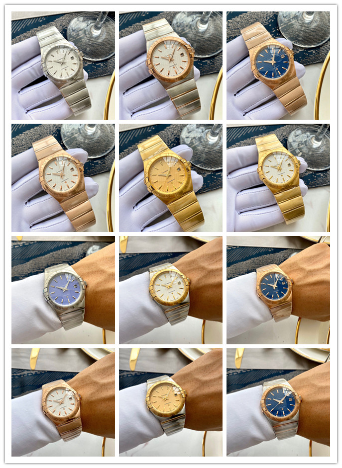 

2021 high quality constellation gents man watches luxury boss brand joker gentleman 007 wristwatches rose and gold sea james bond master men