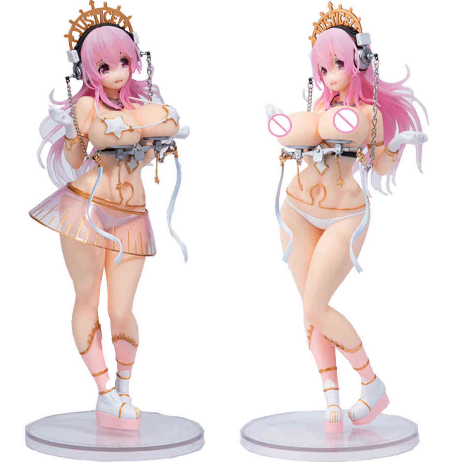 

25CM SUPER SONICO THE ANIMATION SUPERSONICO Alphamax Sexy Action Figure Toy Soft Japanese Anime Adult Collection Model Doll Gift H1105, No retail box