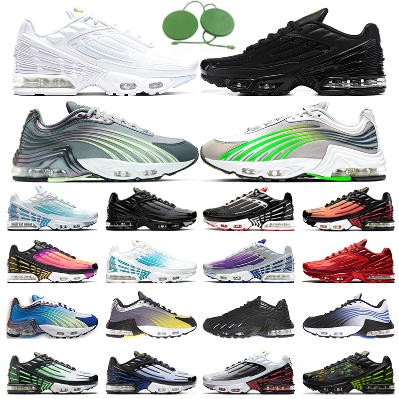 

2021 air max plus 2 3 airmax men women running shoes triple black white purple nebula aqua laser blue ghost green iron man obsidian fashion