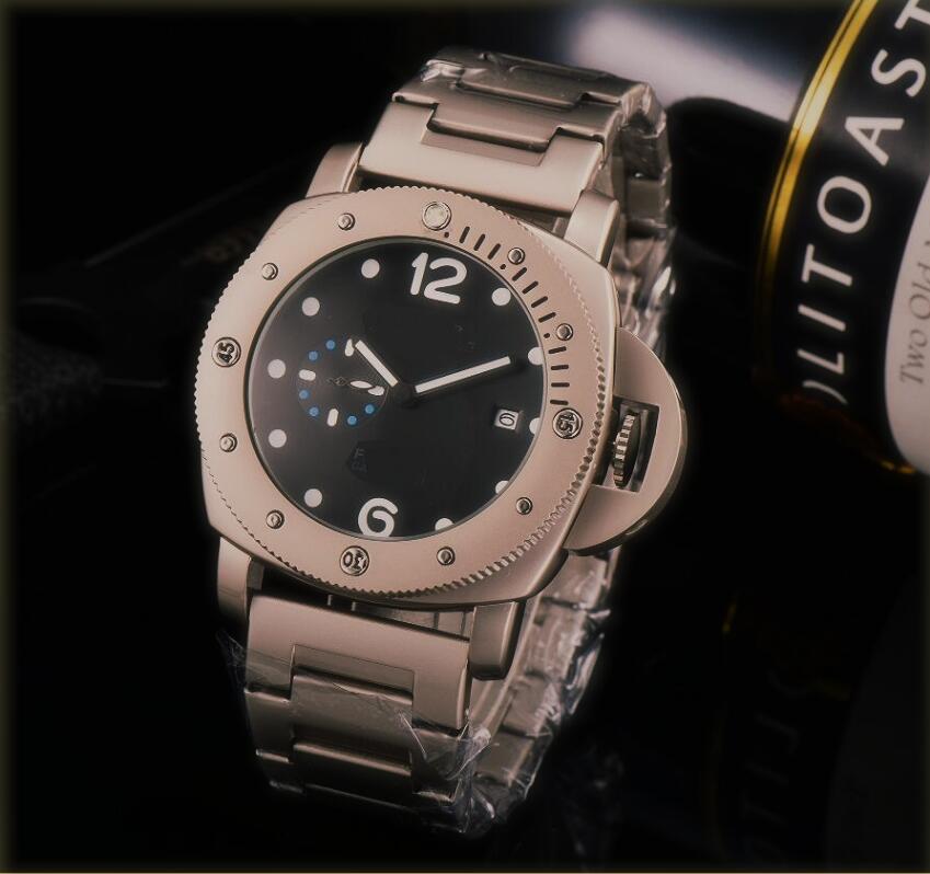 

Sapphire Glass Stainless Steel mens watch Stopwatch All Dials Working Quartz Movement men Wristwatches Fashion Famous Designer Watches, Slivery;brown