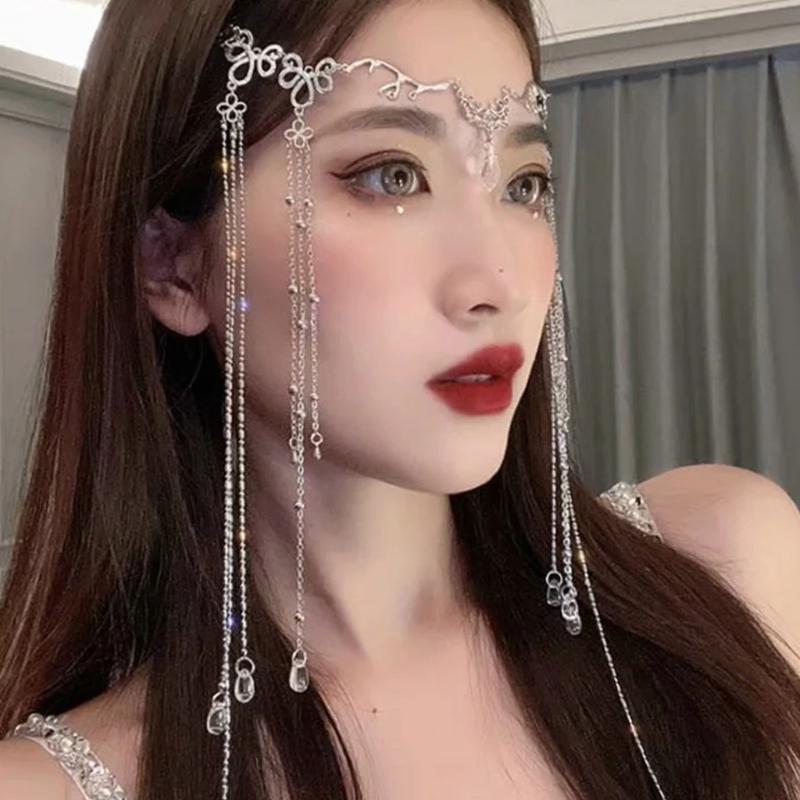 

Other Event & Party Supplies Women Elegant Waterdrop Crystal Retro Head Chain Rhinestone Long Tassels Pendant Headpiece Gypsy Jewelry Boho B