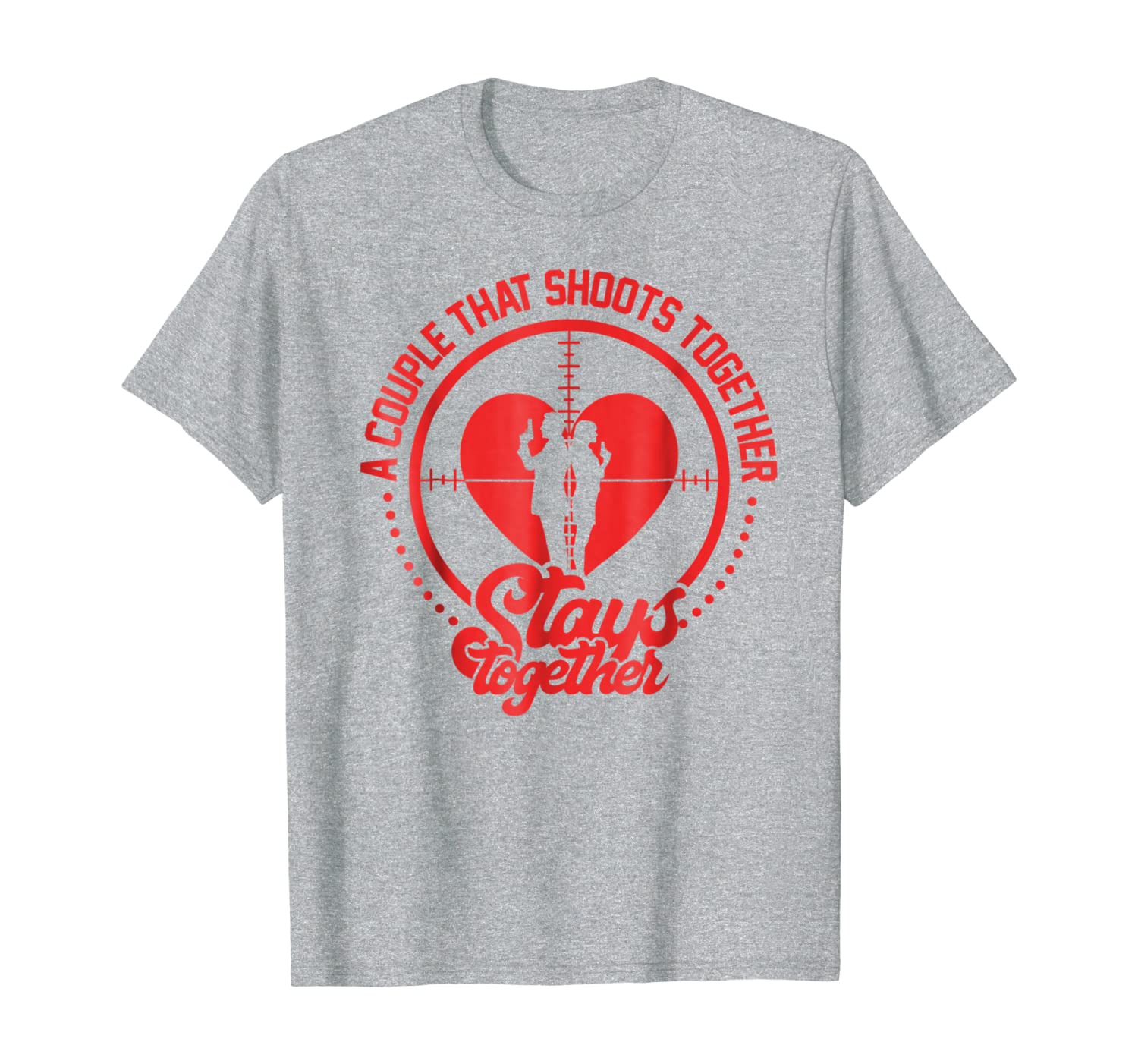

a couple that shoots together stays together tshirt, White;black