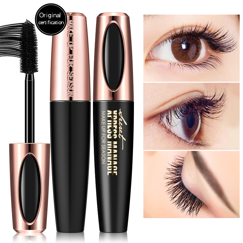 

MACFEE Long Curling Mascara Makeup Eyelash Black Waterproof Fiber Mascara Eye Lashes makeup 4d Silk Fiber Lash Mascara