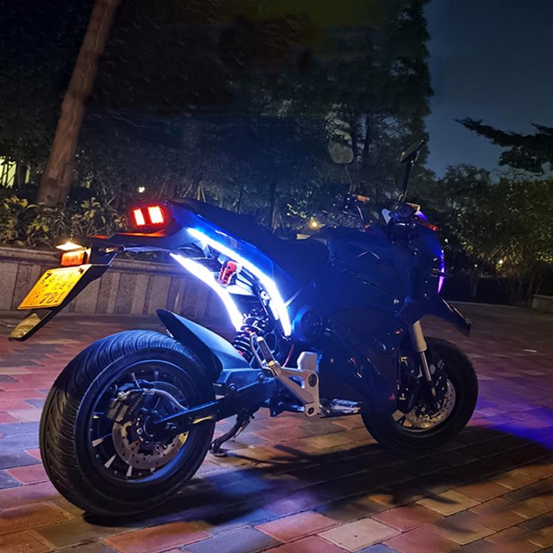 

Interior&External Lights 2pcs LED DRL Car Daytime Running Light Flexible Waterproof Strip Auto Headlights White Turn Signal Yellow Brake Flo