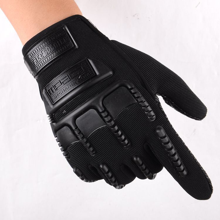 

Spring and autumn army fans free soldiers men's Silicone protective Fitness Gloves riding outdoor training tactical long finger gloves