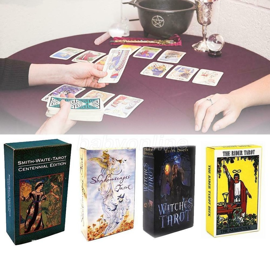 

15 Styles Tarots Witch Rider Smith Waite Shadowscapes Wild Tarot Deck Board Game Cards with Colorful Box English Version