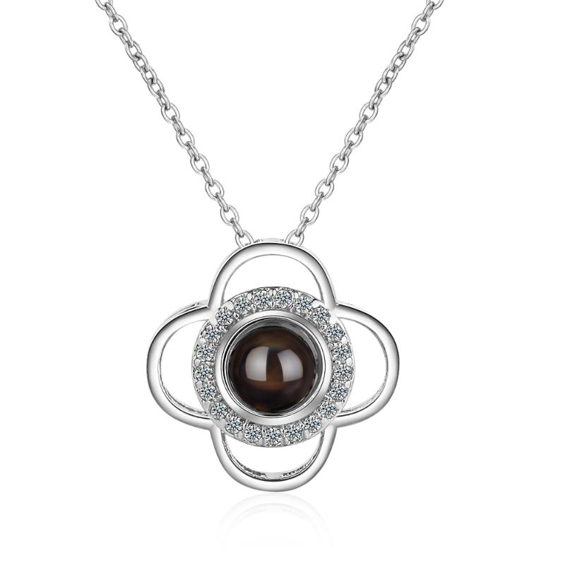 

Chains BLACK FRIDAY Sale ANENJERY S-N405 Flower Projection Meaningful Necklaces 11/27 0:00 PT Fans Exclusive 99% OFF Seckill, Silver