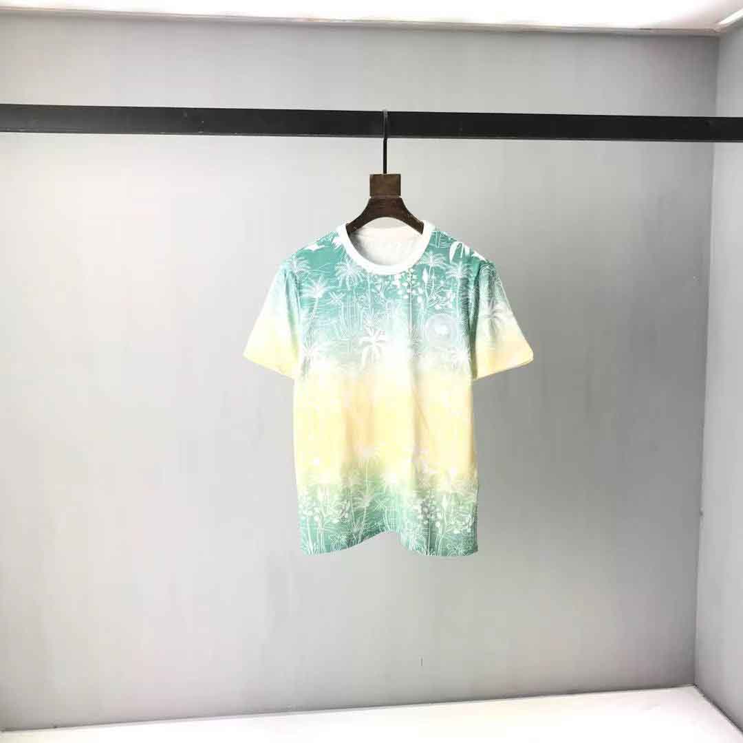 

2021ss spring and summer new high grade cotton printing short sleeve round neck panel T-Shirt Size: -l-xl-xxl-xxxl Color: black white vw2w12212q2