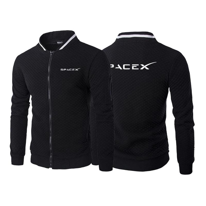 

Men's Hoodies & Sweatshirts SpaceX Space X Logo 2021 Spring And Autumn High Quality Fashionable Printing Solid Color Pullover Casual, Black