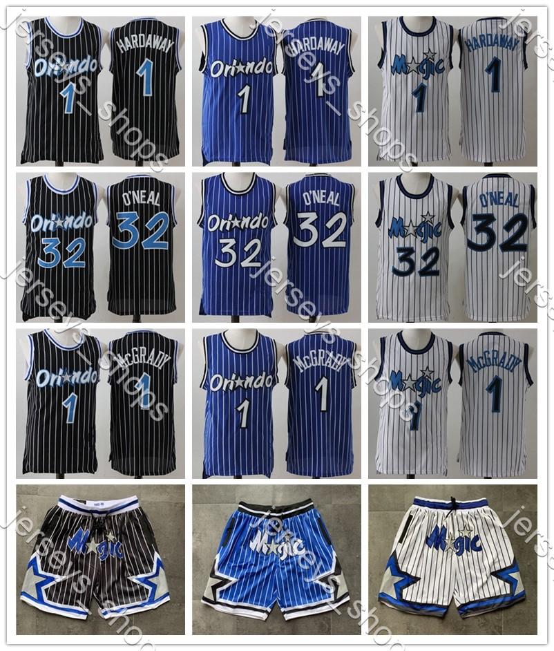 

Penny 1 Hardaway Tracy 1 McGrady Shaquille 32 ONeal retro jersey Mohamed 5 Bamba basketball jersey, Black;red