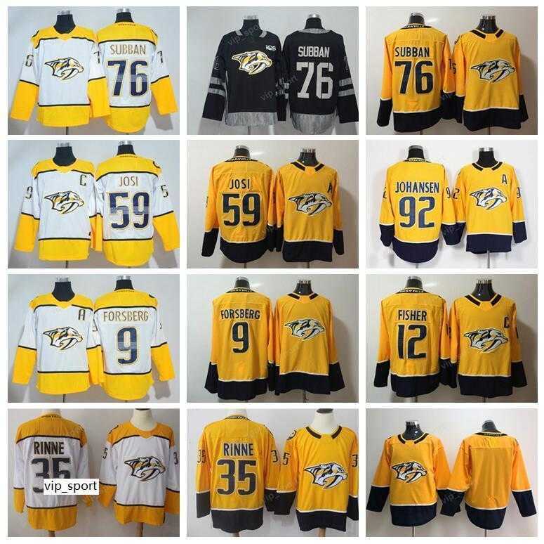 

Hockey 35 Pekka Rinne Jersey Nashville Predators PK Subban 9 Filip Forsberg 12 Mike Fisher 92 Ryan Johansen 59 Roman Josi, 9 yellow ad