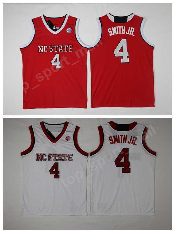 

College NC State Wolfpack Jerseys Men Basketball 4 Dennis Smith JR. Jersey Sport University Team Color Red White