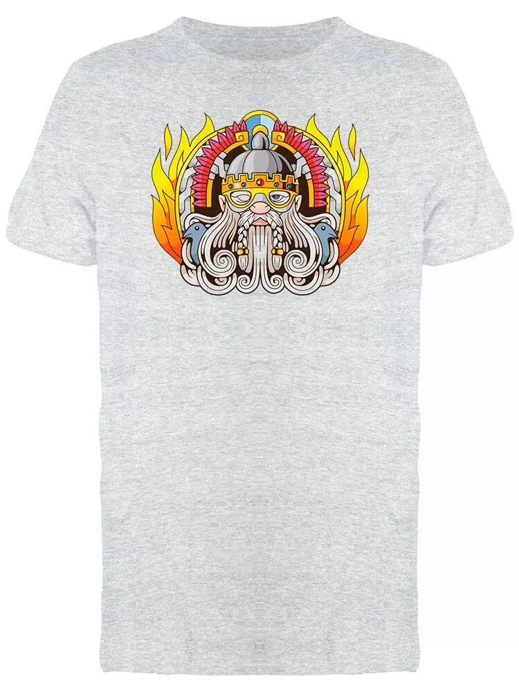 

Ancient Flaming Odin Graphic Men' Tee -Image by Shutterstock, Mainly pictures