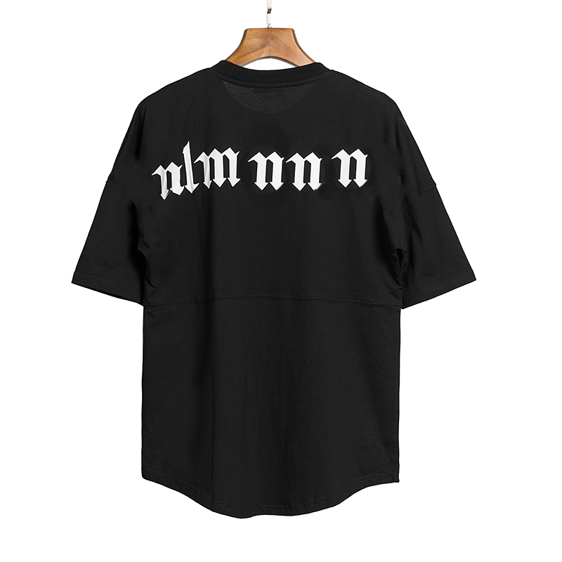

2021ss Summer Men And Womens T shirts Stylist Tees same palm palms angels Printed short sleeve truncated bear T-shirt Four pinkycolor colors 2021, White;black