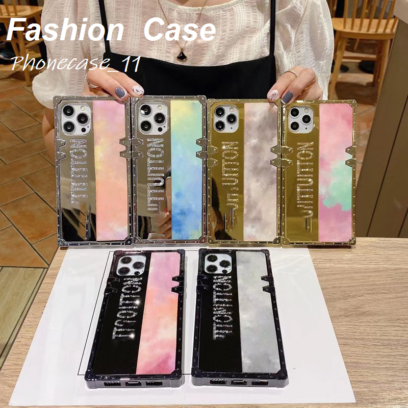 

Glitter Square Phone Cover mirror Cases for iphone 12 Pro Max case 12mini 11Pro 11 xs x XSmax xr 8plus 8 7plus