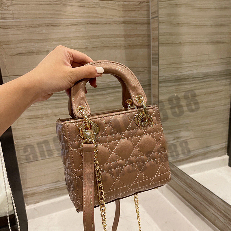 

Luxury Designer Brand Fashion Shoulder lady Bags Handbags High Quality Women chains letter mobile phone bucket All-match bag wallet 2021 cro