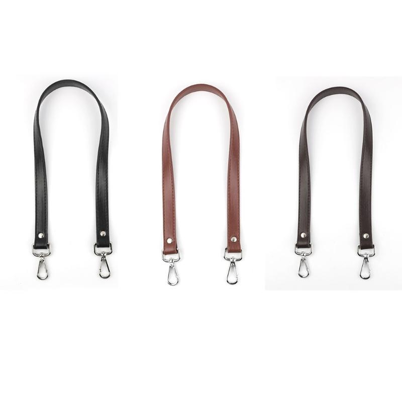 

Bag Parts & Accessories PU Leather Handbag Shoulder Strap Replacement With Gold Metal Swivel Hooks