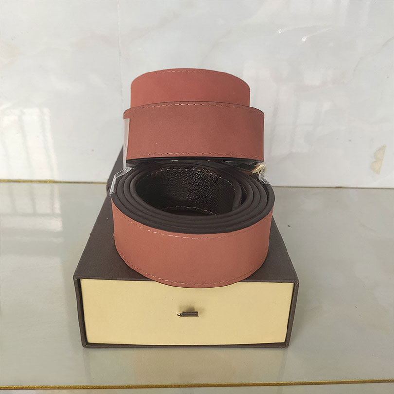 

High Quality girdle Smooth Buckle mens belts Luxury fashion brand for men and womens belt Designers Big buckles Printing Business strap classic waistband with box D3