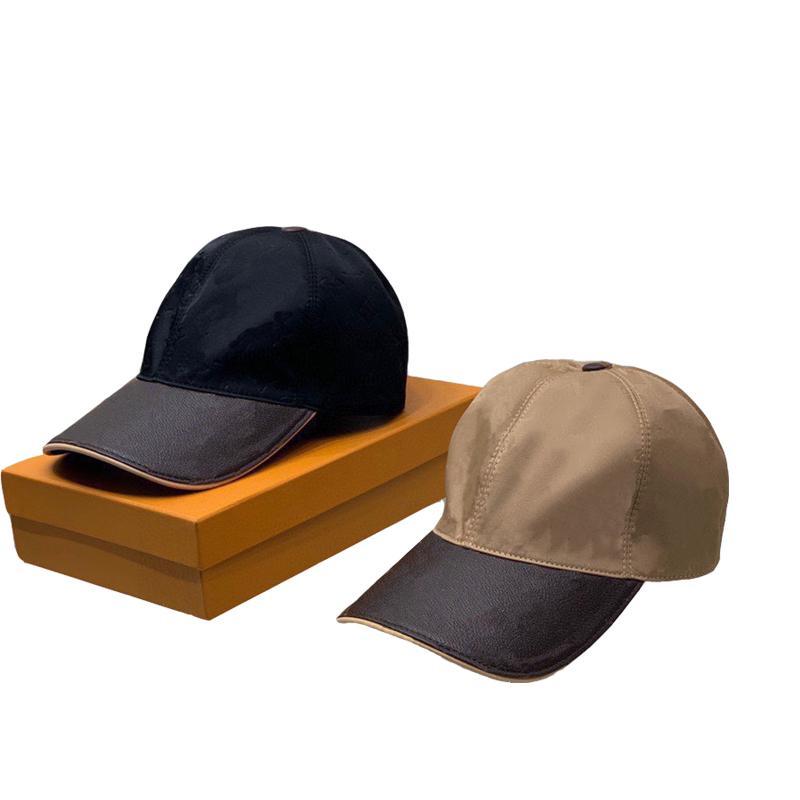

Classic top quality black brown flower letter canvas cap featuring men baseball cap with box dust bag fashion women sun hat bucket hat M76504, Blue;gray