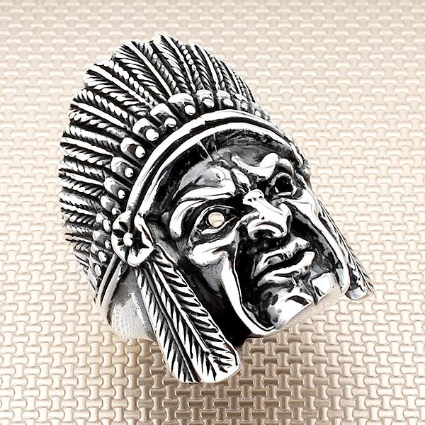 

Injun Silver Ring Men Made In Turkey Solid 925 Sterling Cluster Rings