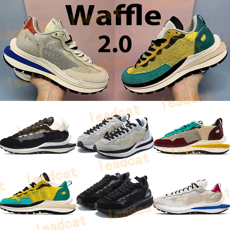 

Top quality waffle men running shoes xsacai 2.0 mens sneakers black white smoke grey tour yellow stadium green women sports trainers, Bubble wrap packaging