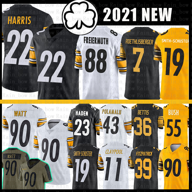 

Najee Harris Football Jersey Pat Freiermuth T.J. Watt Chase Claypool Troy Polamalu Pittsburghs Minkah Fitzpatrick Roethlisberger Steeleres Heyward Terry Bradshaw, Patch+women size s-xxl (gangren)